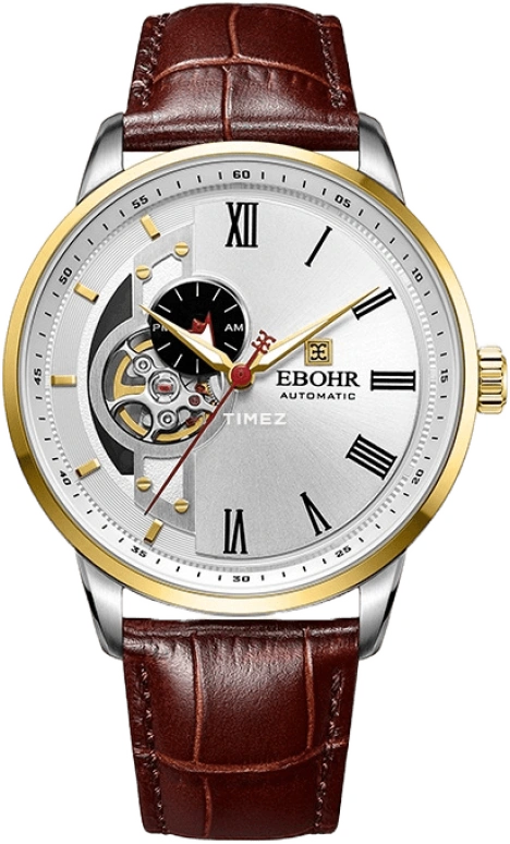 Ebohr,Master 42mm,42mm,Stainless Steel,Silver,Automatic,Sapphire,Crystal Glass,Round,19084136