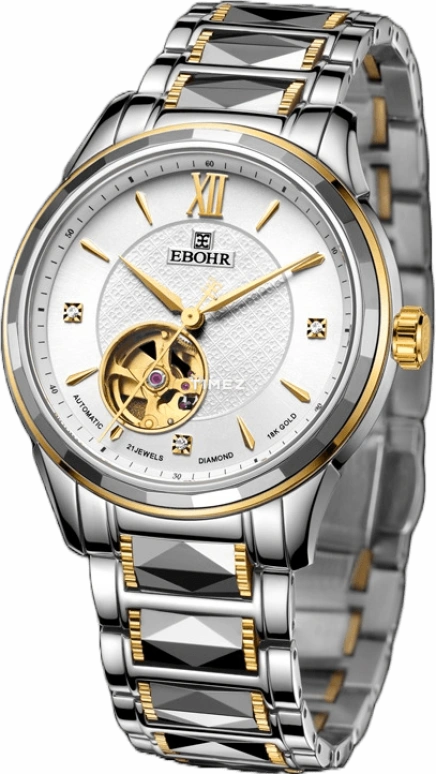 Ebohr,Master 41mm,41mm,Stainless Steel,Silver White,Automatic,Sapphire,Crystal Glass,Round,11070115