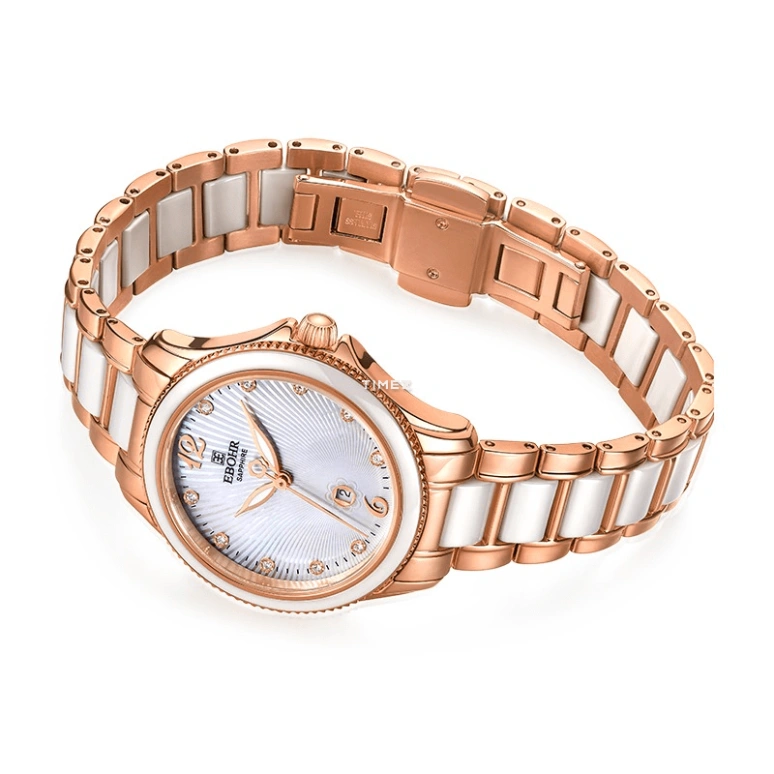 Ebohr,Kana 32mm,32mm,Stainless Steel,White,Quartz,Day,Sapphire,Crystal Glass,11020127