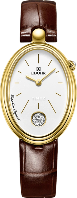 Ebohr,Kana 26x35.50mm,26x35.50mm,Stainless Steel,White,Quartz,Sapphire,Crystal Glass,Tonneau,19065149
