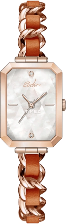 Ebohr,Kana 20x27mm,20x27mm,Stainless Steel,White,Quartz,Sapphire,Glass,Rectangular,51510329
