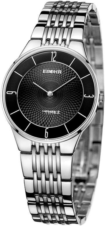 Ebohr,Other 22mm,22mm,Stainless Steel,Black,Quartz,Sapphire,Crystal Glass,Round,12490127