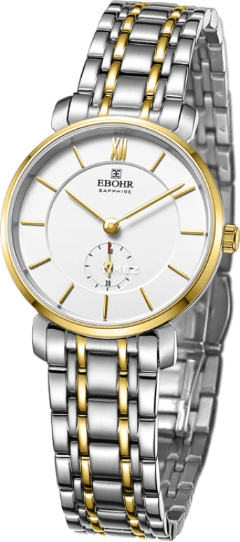 Ebohr,Master 28mm,28mm,Stainless Steel,Silver White,Quartz,Sapphire,Crystal Glass,Round,19045029