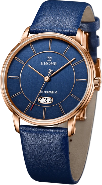 Ebohr,Master 41.50mm,41.50mm,Stainless Steel,Blue,Quartz,Day,Sapphire,Crystal Glass,19033339