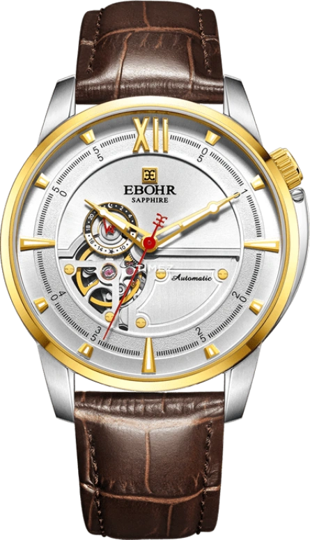 Ebohr,Master 42mm,42mm,Stainless Steel,Silver,Automatic,Sapphire,Crystal Glass,Round,17090315