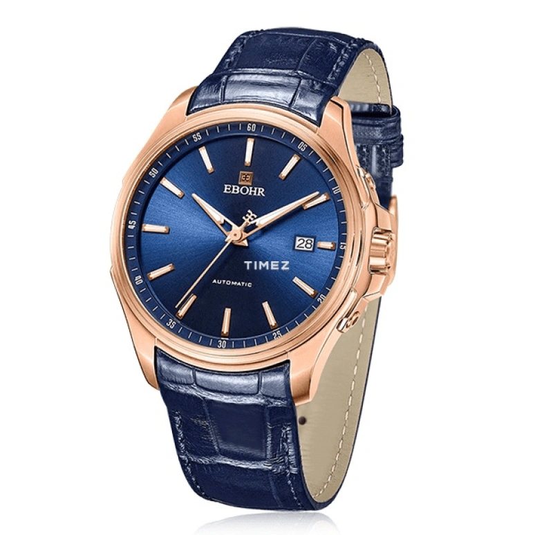 Ebohr,Explorer 43mm,43mm,Stainless Steel,Blue,Automatic,Day,Sapphire,Crystal Glass,19113338