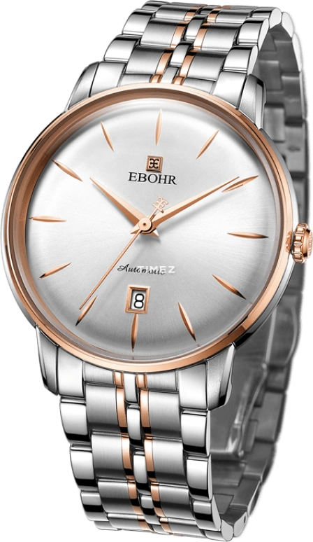 Ebohr,Master 41.50mm,41.50mm,Stainless Steel,Silver,Automatic,Day,Sapphire,Crystal Glass,18020112