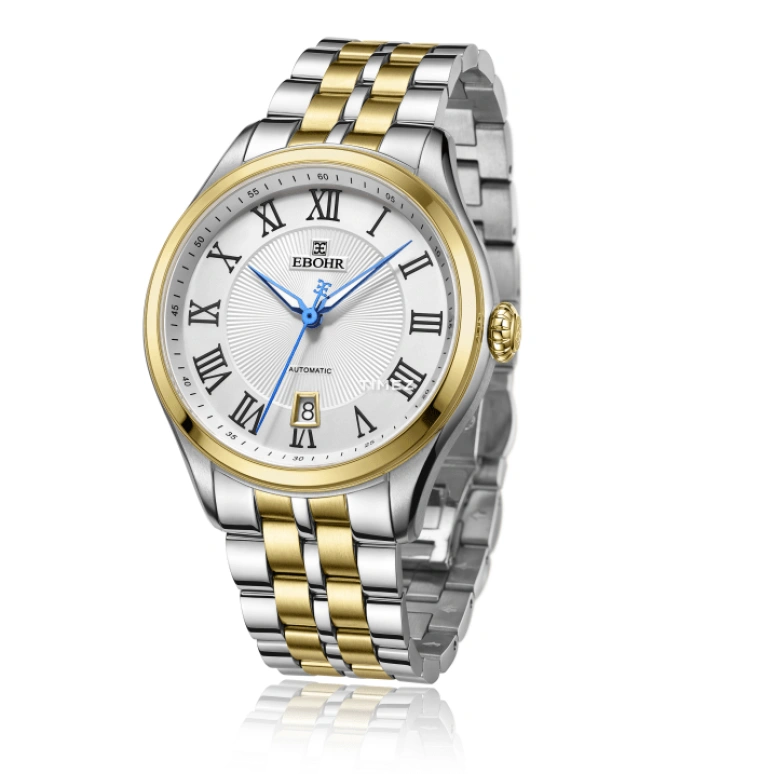 Ebohr,Other 42mm,42mm,Stainless Steel,Silver,Automatic,Day,Sapphire,Glass,70150414