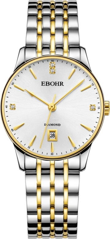 Ebohr,Master 28.50mm,28.50mm,Stainless Steel,Silver White,Quartz,Day,Sapphire,Crystal Glass,21064129
