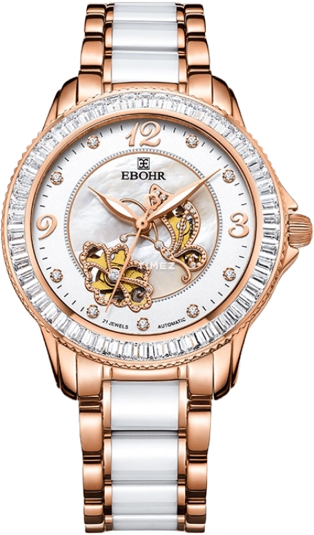 Ebohr,Butterfly 35.50mm,35.50mm,Stainless Steel,White,Automatic,Sapphire,Crystal Glass,Round,10880227