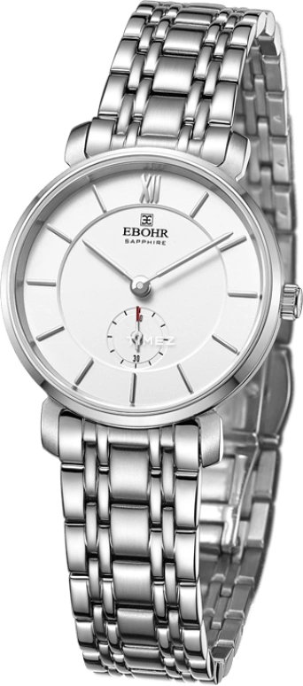 Ebohr,Master 28mm,28mm,Stainless Steel,White,Quartz,Sapphire,Crystal Glass,Round,19040129