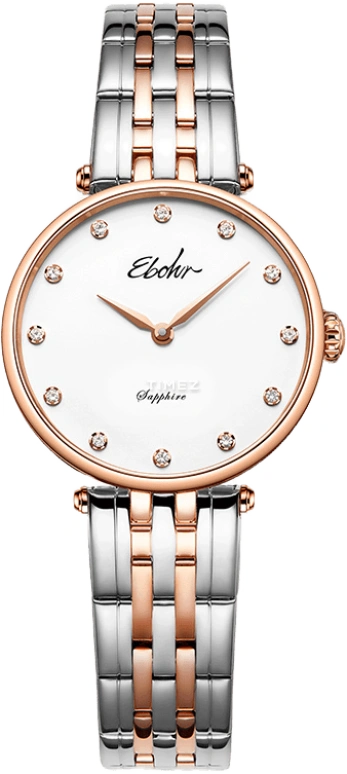 Ebohr,Kana ,Stainless Steel,White,Round,Silver,56190823