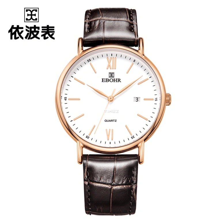 Ebohr,Master 40mm,40mm,Stainless Steel,White,Quartz,Day,Mineral,Glass,51360139