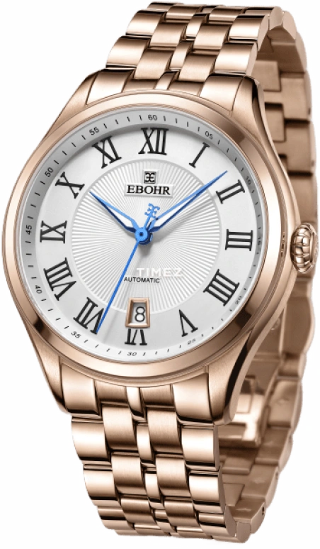 Ebohr,Other 42mm,42mm,Stainless Steel,Silver,Automatic,Day,Sapphire,Glass,70150315