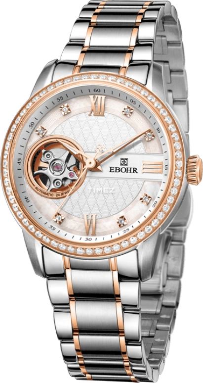 Ebohr,Master 34mm,34mm,Stainless Steel,Silver White,Automatic,Sapphire,Crystal Glass,Round,15000620