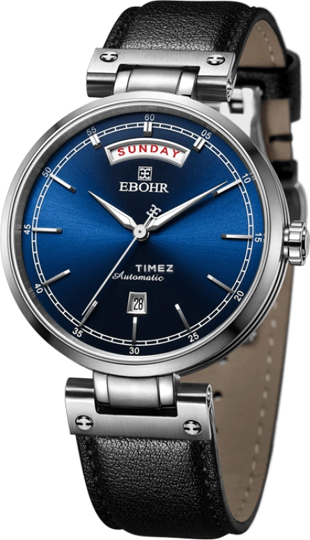 Ebohr,Master 41.50mm,41.50mm,Stainless Steel,Blue,Automatic,Date,Day,18094338