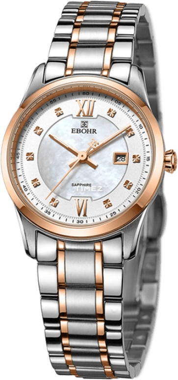 Ebohr,Master 41mm,41mm,Stainless Steel,White,Quartz,Day,Sapphire,Crystal Glass,10970126