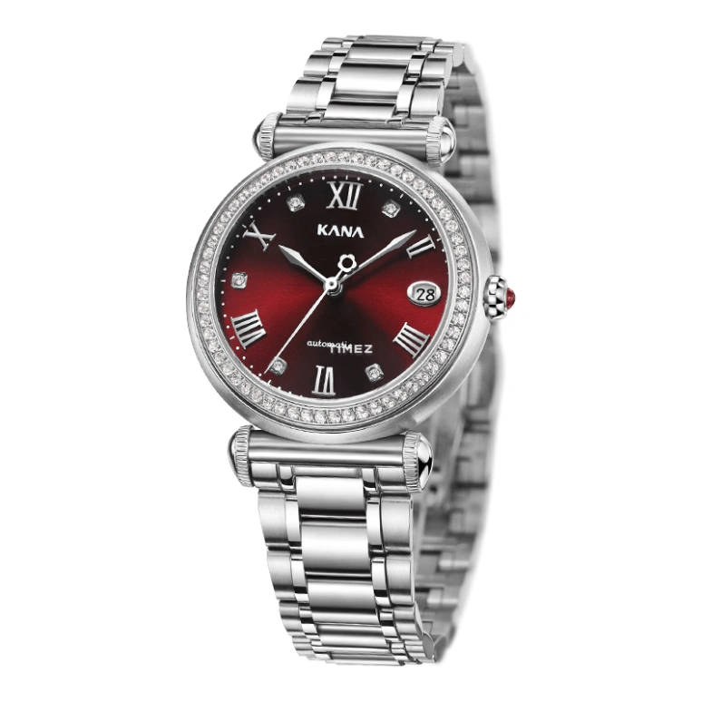 Ebohr,Kana 36mm,36mm,Stainless Steel,Red,Automatic,Day,Sapphire,Glass,80120421
