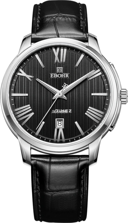 Ebohr,Master 41.50mm,41.50mm,Stainless Steel,Black,Automatic,Day,Sapphire,Crystal Glass,18051238