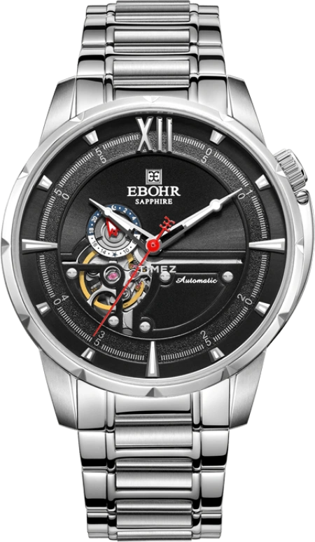 Ebohr,Master 42mm,42mm,Stainless Steel,Black,Automatic,Sapphire,Crystal Glass,Round,17090216