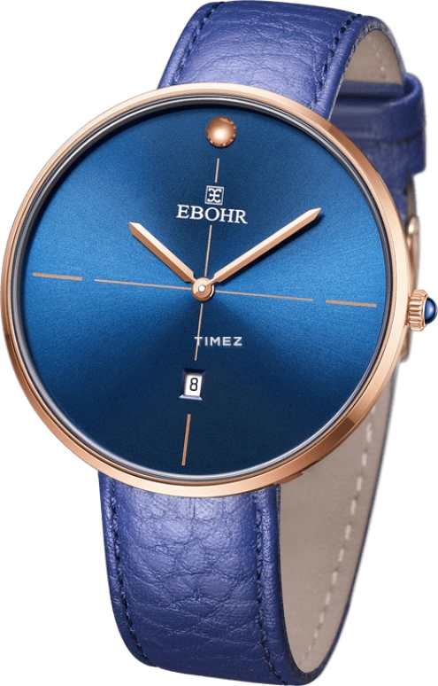 Ebohr,Master 41mm,41mm,Stainless Steel,Blue,Quartz,Day,Sapphire,Crystal Glass,18033339