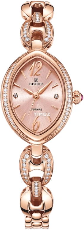 Ebohr,Kana 27mm,27mm,Stainless Steel,Rose Gold,Quartz,Sapphire,Crystal Glass,Other,17060127