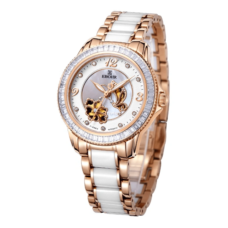 Ebohr,Butterfly 35.50mm,35.50mm,Stainless Steel,White,Automatic,Sapphire,Crystal Glass,Round,10880227