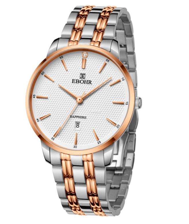 Ebohr,Master 40.50mm,40.50mm,Stainless Steel,White,Automatic,Day,Glass,11322416
