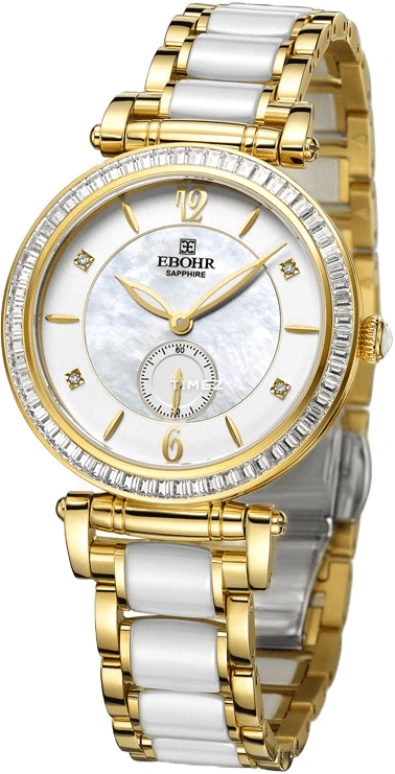 Ebohr,Kana 32mm,32mm,Stainless Steel,Silver White,Quartz,Sapphire,Crystal Glass,Round,11200222