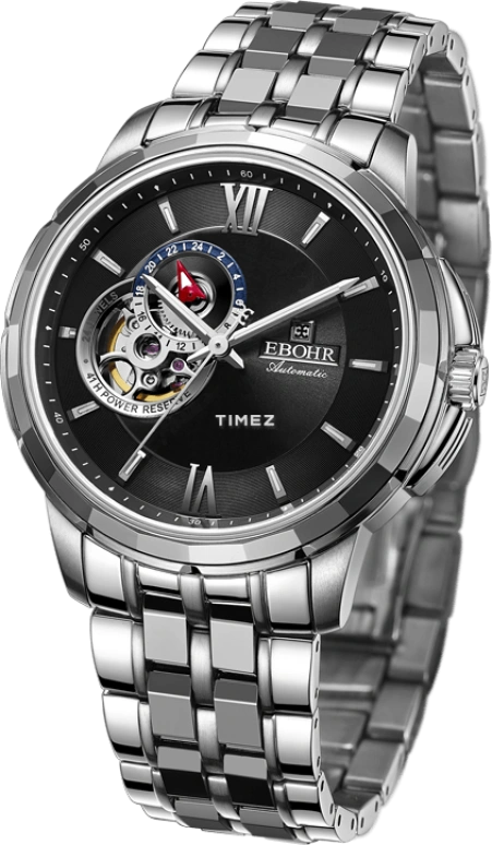 Ebohr,Master 41mm,41mm,Stainless Steel,Black,Automatic,Sapphire,Crystal Glass,Round,17080217