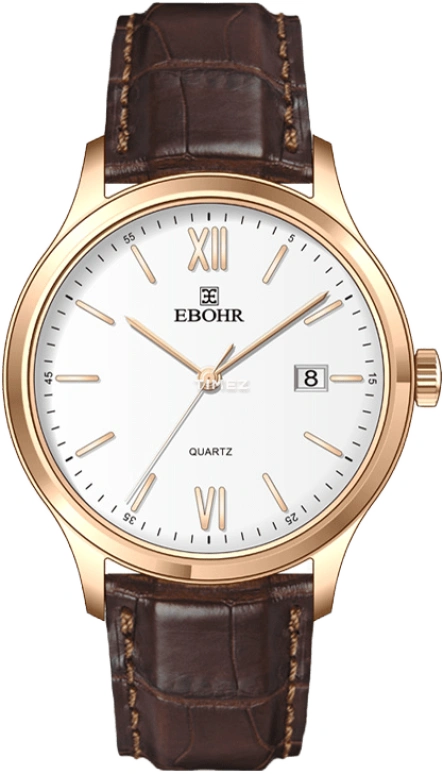 Ebohr,Other 41mm,41mm,Stainless Steel,White,Quartz,Day,Round,51640139