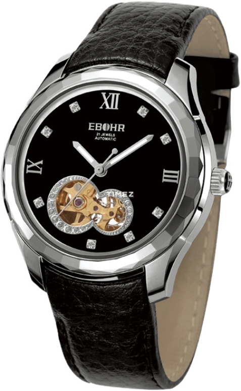 Ebohr,Master 34mm,34mm,Stainless Steel,Black,Automatic,Sapphire,Crystal Glass,Round,07051241