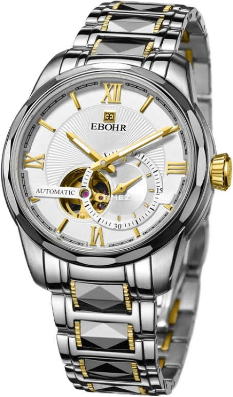 Ebohr,Master 42mm,42mm,Stainless Steel,Silver White,Automatic,Sapphire,Crystal Glass,Round,10980118