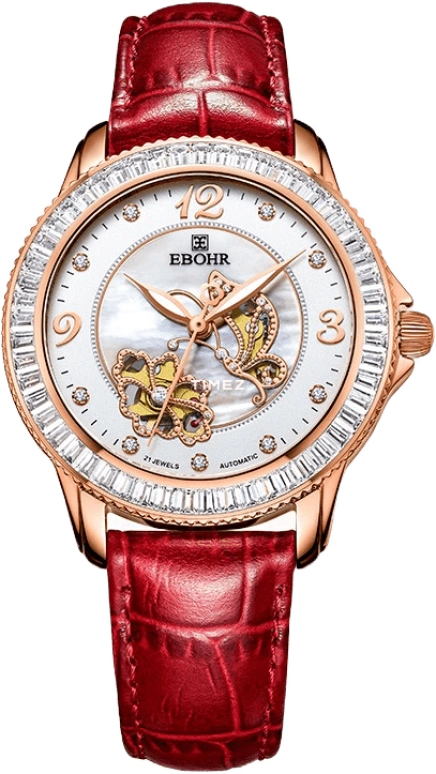Ebohr,Butterfly 35.50mm,35.50mm,Stainless Steel,White,Automatic,Sapphire,Crystal Glass,Round,10880449