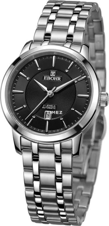 Ebohr,Other 31mm,31mm,Stainless Steel,Black,Automatic,Day,Sapphire,Glass,30100220
