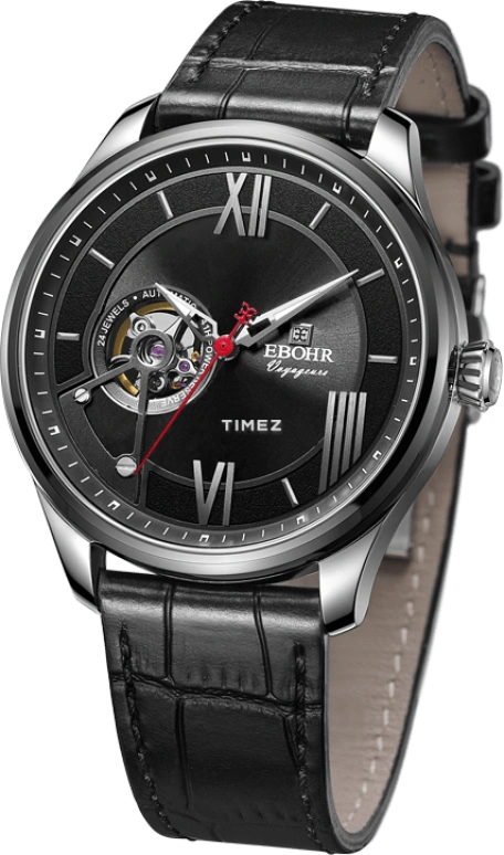 Ebohr,Master 42mm,42mm,Stainless Steel,Black,Automatic,Sapphire,Crystal Glass,Round,17100212
