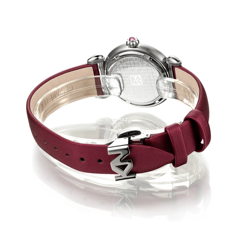 Ebohr,Kana 30mm,30mm,Stainless Steel,Red,Quartz,Sapphire,Glass,Round,80130642