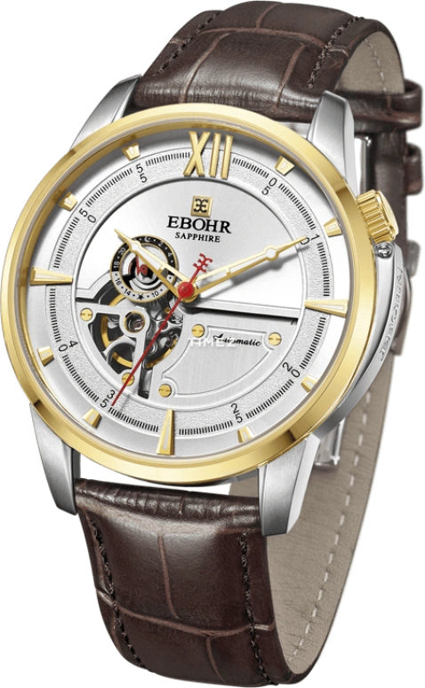 Ebohr,Master 42mm,42mm,Stainless Steel,Silver,Automatic,Sapphire,Crystal Glass,Round,17090315
