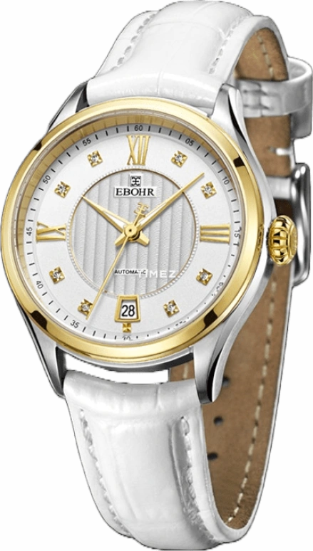 Ebohr,Master 34mm,34mm,Stainless Steel,White,Automatic,Day,Sapphire,Crystal Glass,10910245