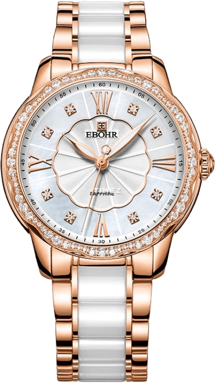 Ebohr,Kana 36mm,36mm,Stainless Steel,Silver,Quartz,Sapphire,Crystal Glass,Round,11000129