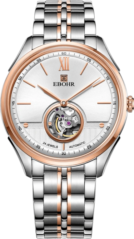 Ebohr,Master 41.50mm,41.50mm,Stainless Steel,White,Automatic,Sapphire,Crystal Glass,Round,18012116