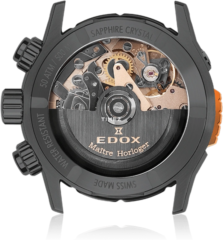 EDOX,CO-1 45mm,45mm,Stainless Steel,Grey,Automatic,Chronograph,Date,Day,01128,01128-37GNNOCA-GNO