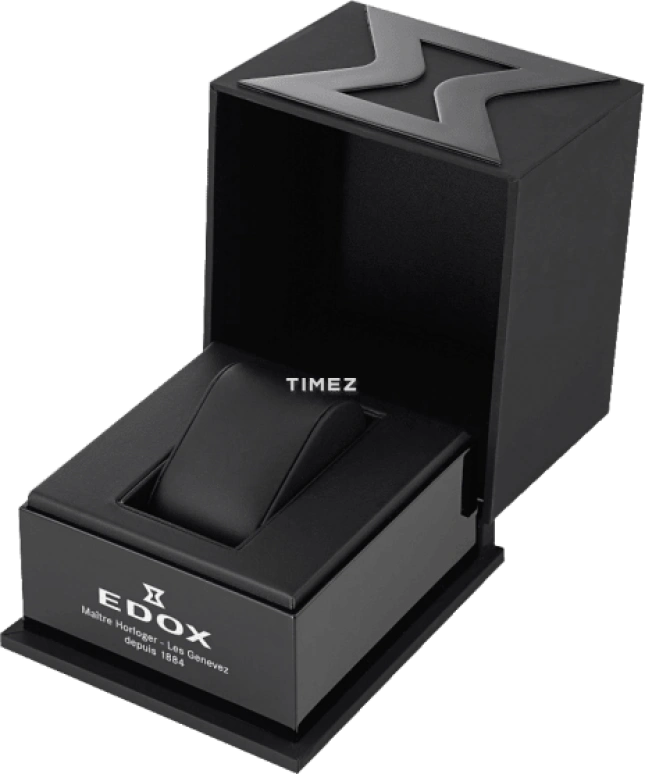 EDOX,Delfin The Original 38mm,38mm,Stainless Steel,Blue,Quartz,Day,In-house Caliber,53020,53020-37RC-NANR