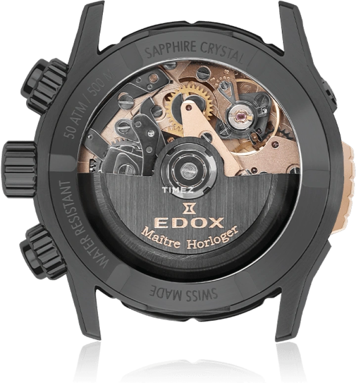 EDOX,CO-1 45mm,45mm,Stainless Steel,Grey,Automatic,Chronograph,Date,Day,01128,01128-37GNRCA-GNR