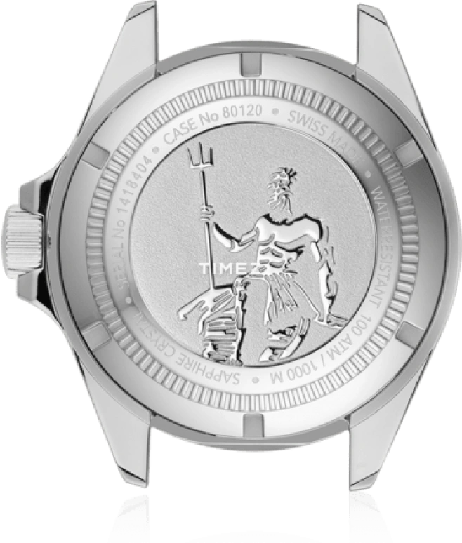 EDOX,Neptunian 44mm,44mm,Stainless Steel,Green,Automatic,Day,41hours,80120,80120-3VM-VDN1