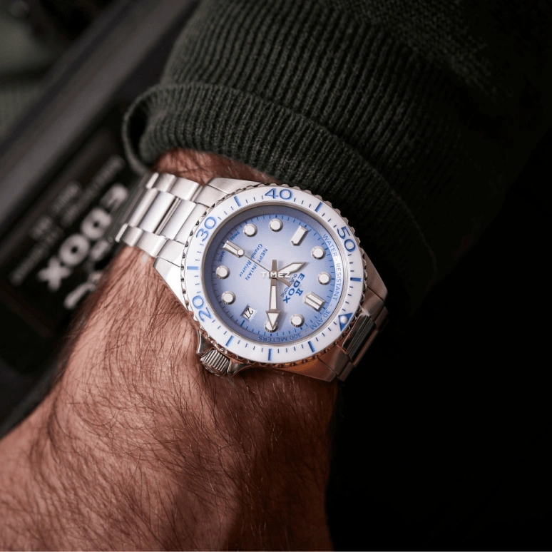 EDOX,Neptunian 42mm,42mm,Stainless Steel,Blue,Automatic,Day,68hours,80801,80801-3BBUM-BUCDN
