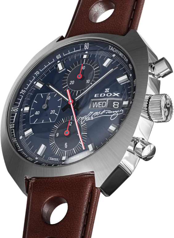 EDOX,Sportsman 41mm,41mm,Stainless Steel,Blue,Automatic,Chronograph,Date,Day,01132,01132-3BU-BUGN
