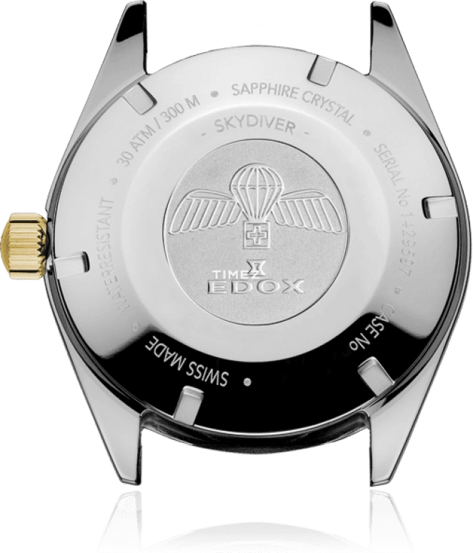 EDOX,Skydiver 38mm,38mm,Stainless Steel,White,Automatic,Day,41hours,80131,80131-357JNC-BI