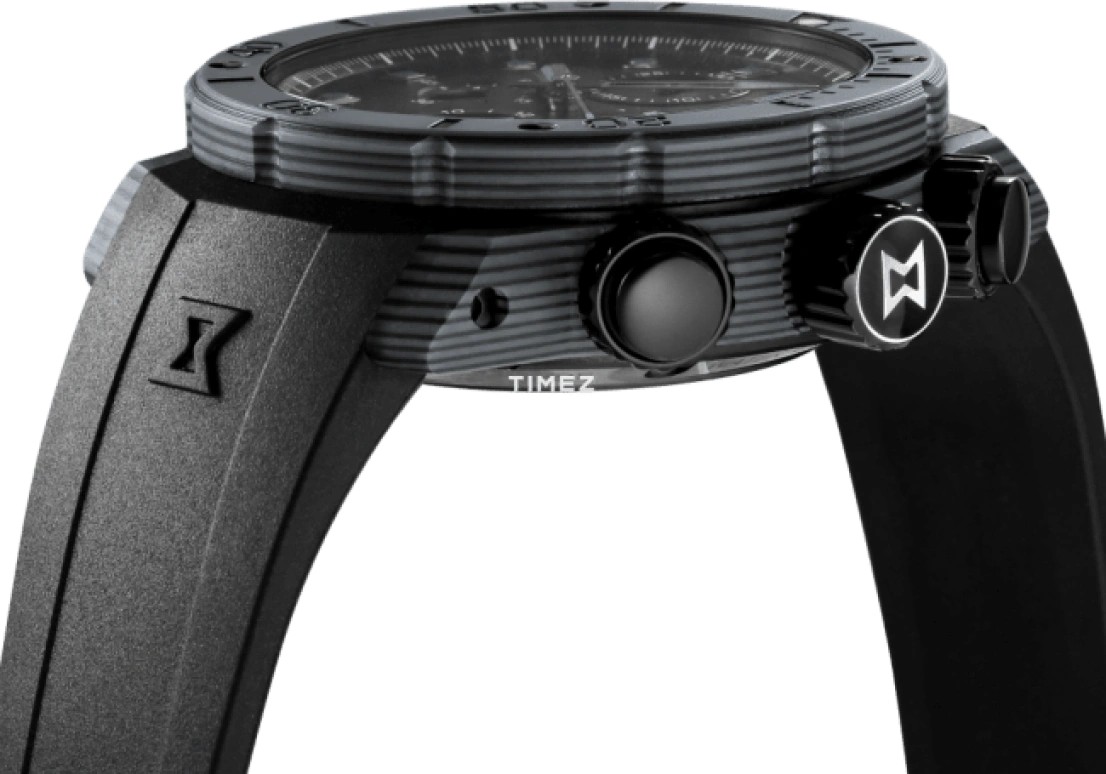 EDOX,CO-1 45mm,45mm,Carbon,Black,Automatic,Chronograph,Date,Day,01125,01125-CLNGN-NING