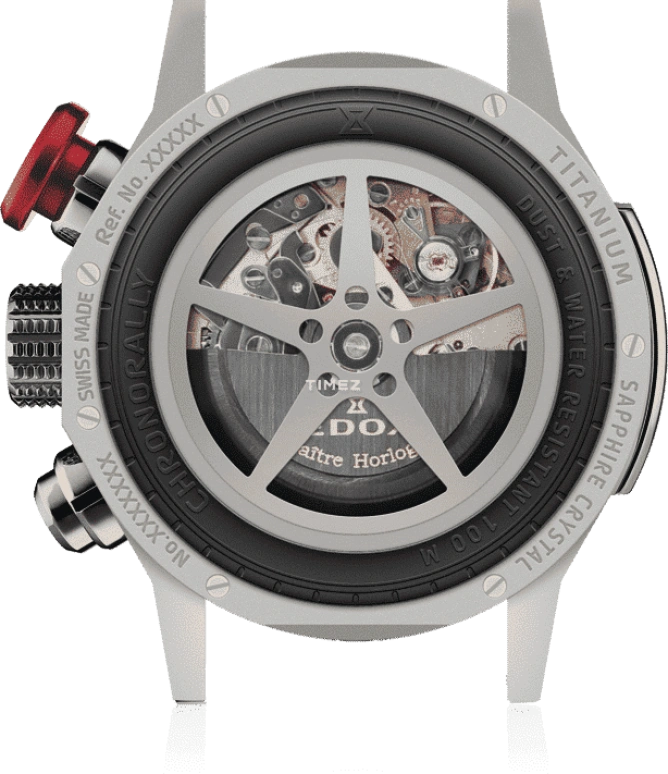 EDOX,Chronorally 45mm,45mm,Titanium,Black,Automatic,Chronograph,Day,01129,01129-TRCA-NCAR